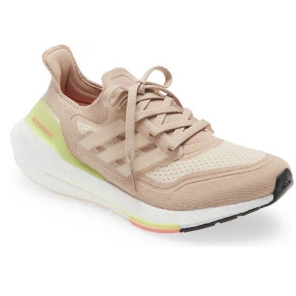 adidas Shoes - Adidas Women's Ultraboost 21 Running Shoes Size 9 Pink and Green